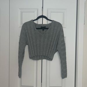 Size Small Forever 21 relaxed fit grey ribbed sweater